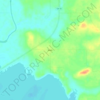 Mappa topografica Apple, altitudine, rilievo