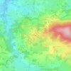 Mappa topografica Le Teilloux, altitudine, rilievo