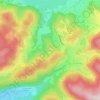 Mappa topografica Les Poncées, altitudine, rilievo