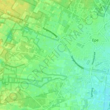 Mappa topografica Wissel, altitudine, rilievo