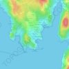 Mappa topografica A Milleira, altitudine, rilievo