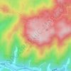 Mappa topografica 大庵山岗, altitudine, rilievo