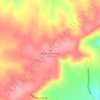 Mappa topografica Cleburne County, altitudine, rilievo