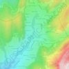 Mappa topografica La Panissière, altitudine, rilievo