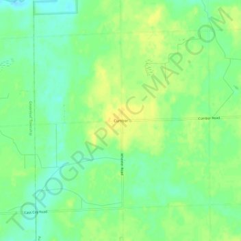 Mappa topografica Cumber, altitudine, rilievo