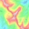 Mappa topografica Mount Huntington, altitudine, rilievo