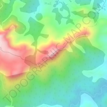 Mappa topografica Morro do Voturuna, altitudine, rilievo