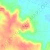 Mappa topografica Flat Rock, altitudine, rilievo