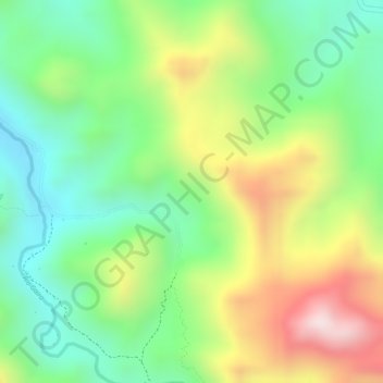 Mappa topografica El Pegoso, altitudine, rilievo
