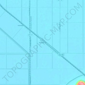 Mappa topografica Stronghold, altitudine, rilievo