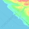 Mappa topografica Kake, altitudine, rilievo