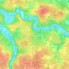 Mappa topografica La Hautière, altitudine, rilievo