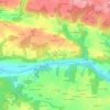 Mappa topografica Kerfec, altitudine, rilievo