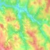 Mappa topografica Lacaze, altitudine, rilievo