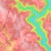 Mappa topografica Esclos, altitudine, rilievo