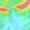 Mappa topografica La Charagne, altitudine, rilievo