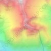Mappa topografica Tête du Rouget, altitudine, rilievo