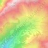 Mappa topografica Colombe, altitudine, rilievo