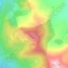 Mappa topografica Tells Peak, altitudine, rilievo