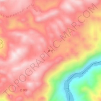 Mappa topografica 鲁邑, altitudine, rilievo