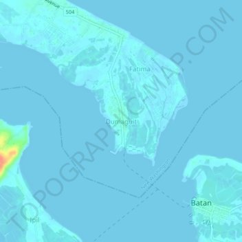 Mappa topografica Dumaguit, altitudine, rilievo