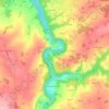 Mappa topografica Le Pin, altitudine, rilievo