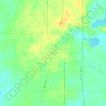 Mappa topografica Bethel, altitudine, rilievo