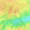 Mappa topografica Le Cournau, altitudine, rilievo