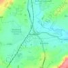 Mappa topografica Woofferton, altitudine, rilievo