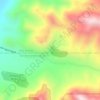 Mappa topografica Crystal Spring, altitudine, rilievo