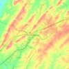 Mappa topografica Jonesborough, altitudine, rilievo