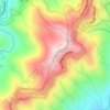 Mappa topografica Green Knob, altitudine, rilievo