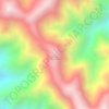 Mappa topografica Cuchilla El Humedo, altitudine, rilievo