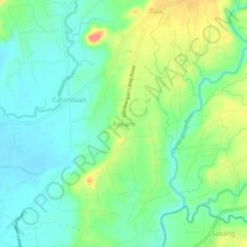 Mappa topografica Reparo, altitudine, rilievo