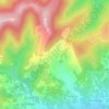 Mappa topografica La Sablière, altitudine, rilievo