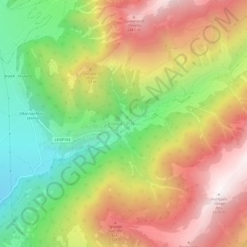 Mappa topografica Planeil - Planol, altitudine, rilievo