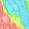 Mappa topografica Glendale, altitudine, rilievo