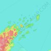 Mappa topografica Apostle Islands, altitudine, rilievo
