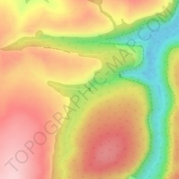 Mappa topografica Cachoeira 3 Quedas, altitudine, rilievo