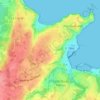 Mappa topografica Keruncun, altitudine, rilievo