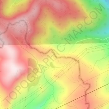 Mappa topografica Stampede Pass, altitudine, rilievo