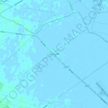 Mappa topografica Sette Sorelle, altitudine, rilievo