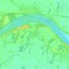 Mappa topografica Borgofranco sul Po, altitudine, rilievo