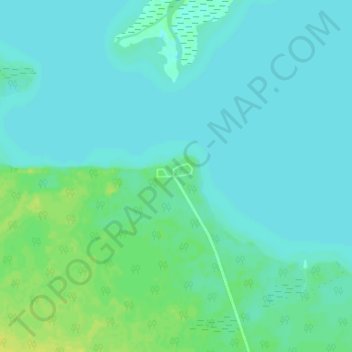 Mappa topografica Red Deer Lake, altitudine, rilievo