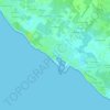 Mappa topografica La Cotinière, altitudine, rilievo