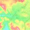 Mappa topografica Fort McDonald, altitudine, rilievo