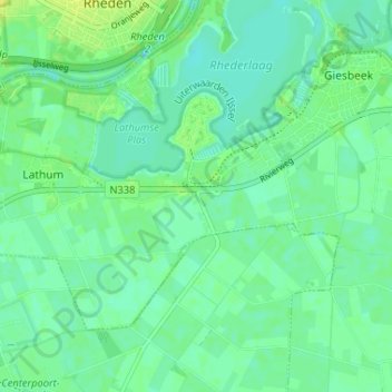 Mappa topografica Bahr, altitudine, rilievo