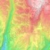 Mappa topografica Tasi, altitudine, rilievo
