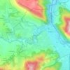 Mappa topografica Moulinery, altitudine, rilievo