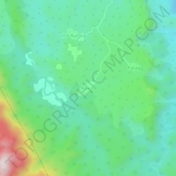 Mappa topografica Roxas, altitudine, rilievo